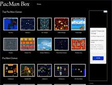 Tablet Screenshot of pacmanbox.com
